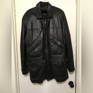 Men's Black Leather Jacket